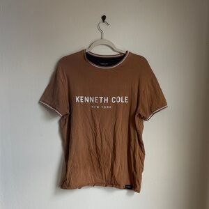 Kenneth Cole New York Brown Logo T-Shirt
